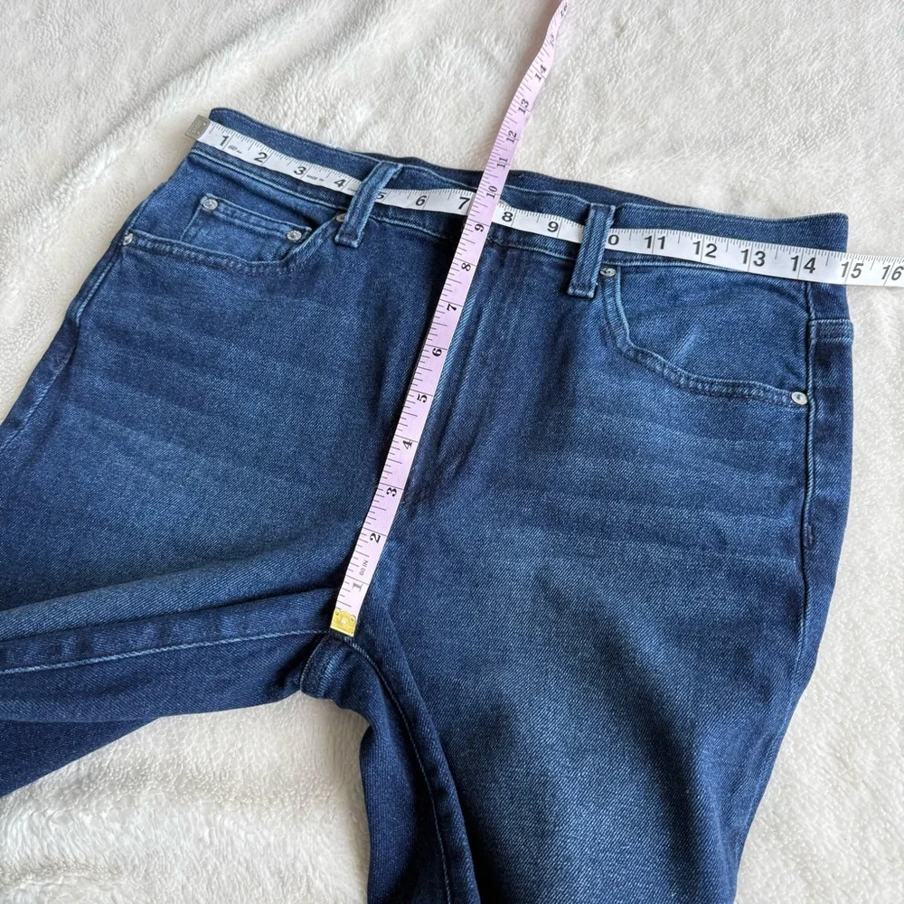 Frank & Eileen NWOT Everyday Cork Rinse Blue Cropped Raw Jeans 27 - Picture 6 of 10